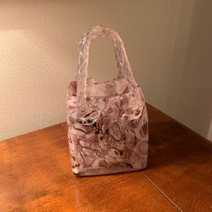 Decorative hand blown glass figure purse
